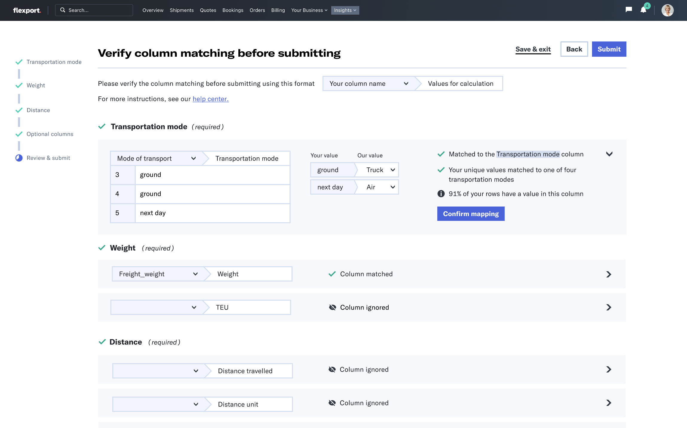 Flexport file uploader